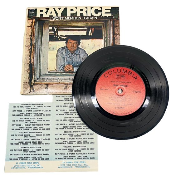 Ray Price I Won't Mention it Again 7" Jukebox EP Compact 33 Country with Strips - Picture 1 of 5